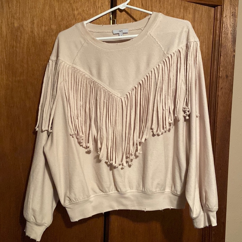 The Falcon by Savannah Seven’s Fate fringe pullover sweatshirt